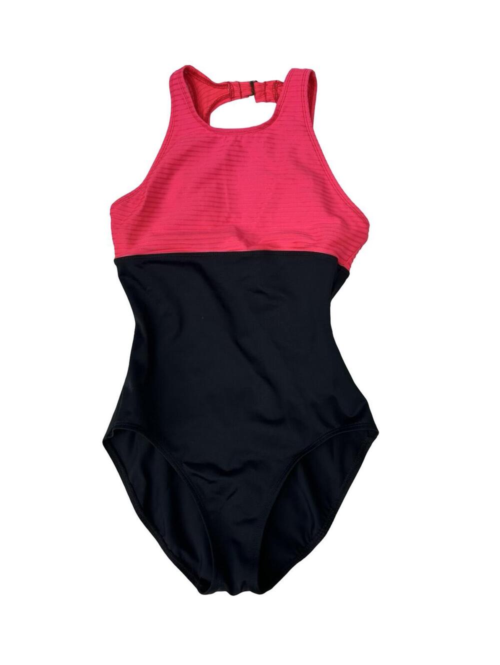 Cole of California Womens One Piece Swimsuit Size 8 Pink Black Retro